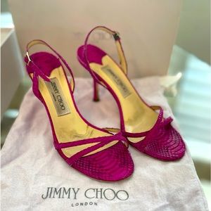 Jimmy Choo Snake Skin Sandals